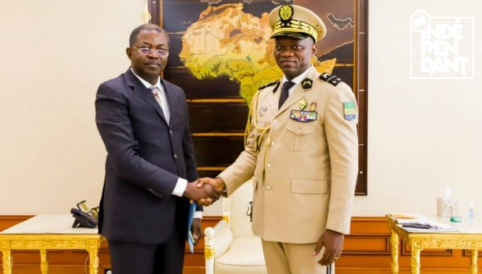 Séraphin Moundounga reçu en audience par le président de la transition