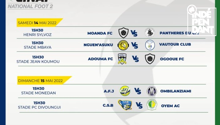 National Foot 2&nbsp;: Programme complet de la première journée
