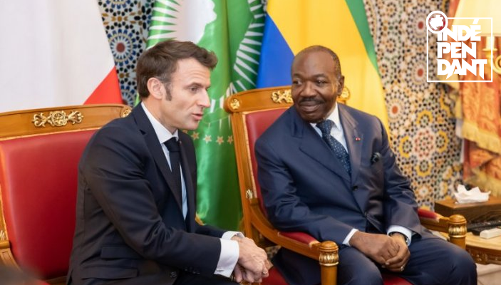 Ali Bongo s’entretient avec Emmanuel Macron en marge du One Forest Summit à Libreville