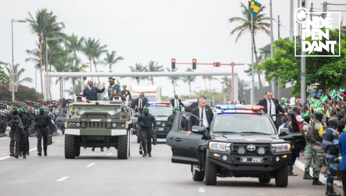 Fête nationale an 63&nbsp;: Ali Bongo assiste à la grande parade militaire