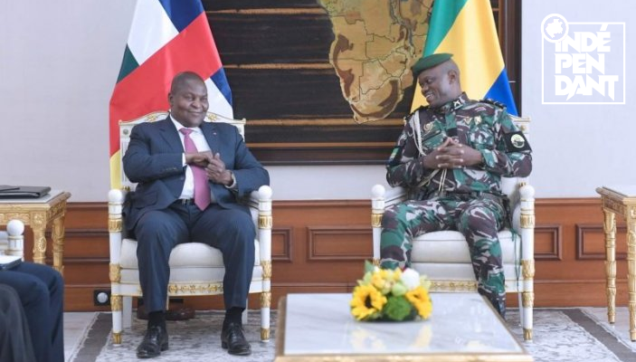 Transition au Gabon&nbsp;: Brice Oligui Nguema a reçu le président centrafricain, émissaire de la CEEAC